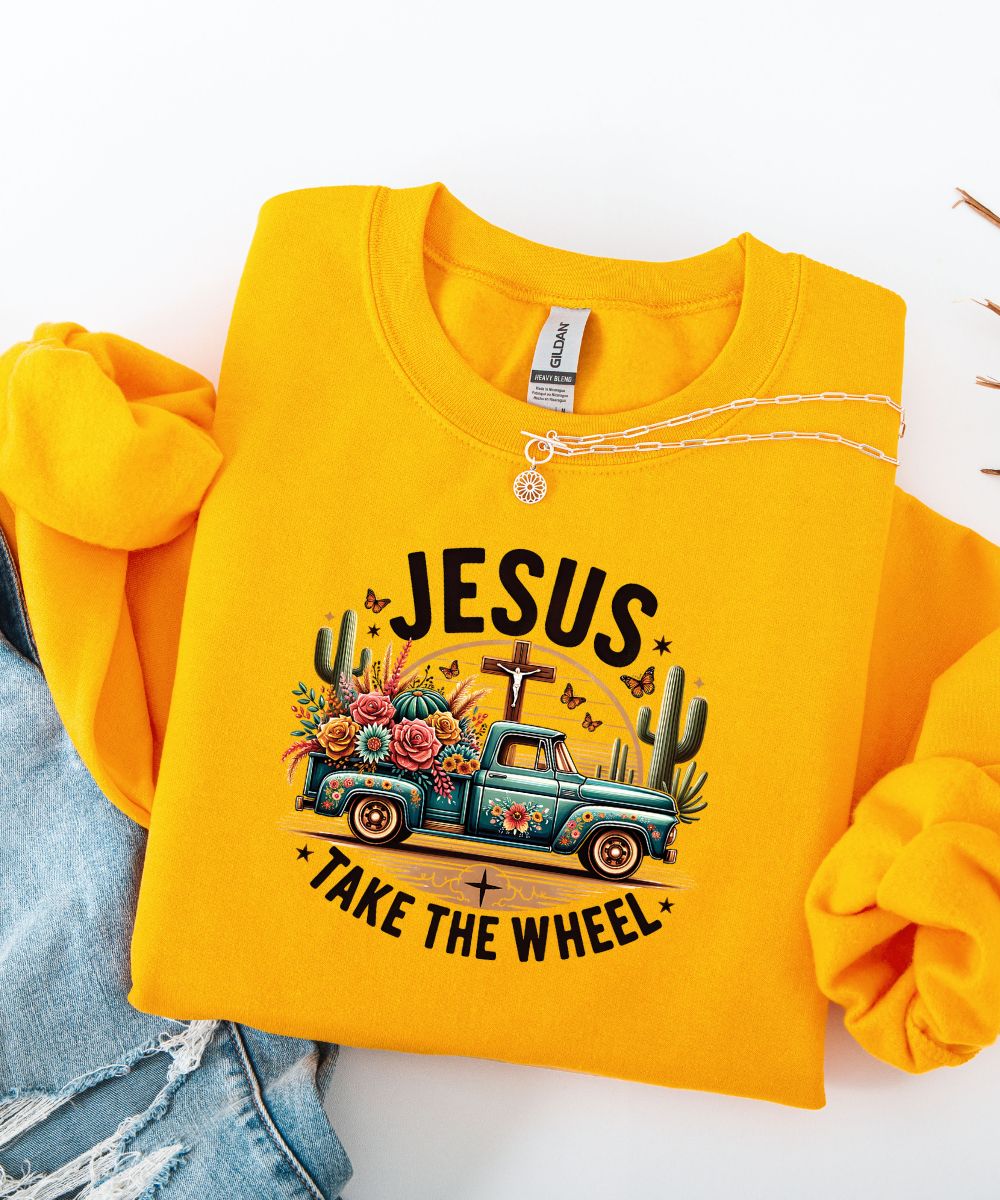 Jesus Take The Wheel Sweatshirt